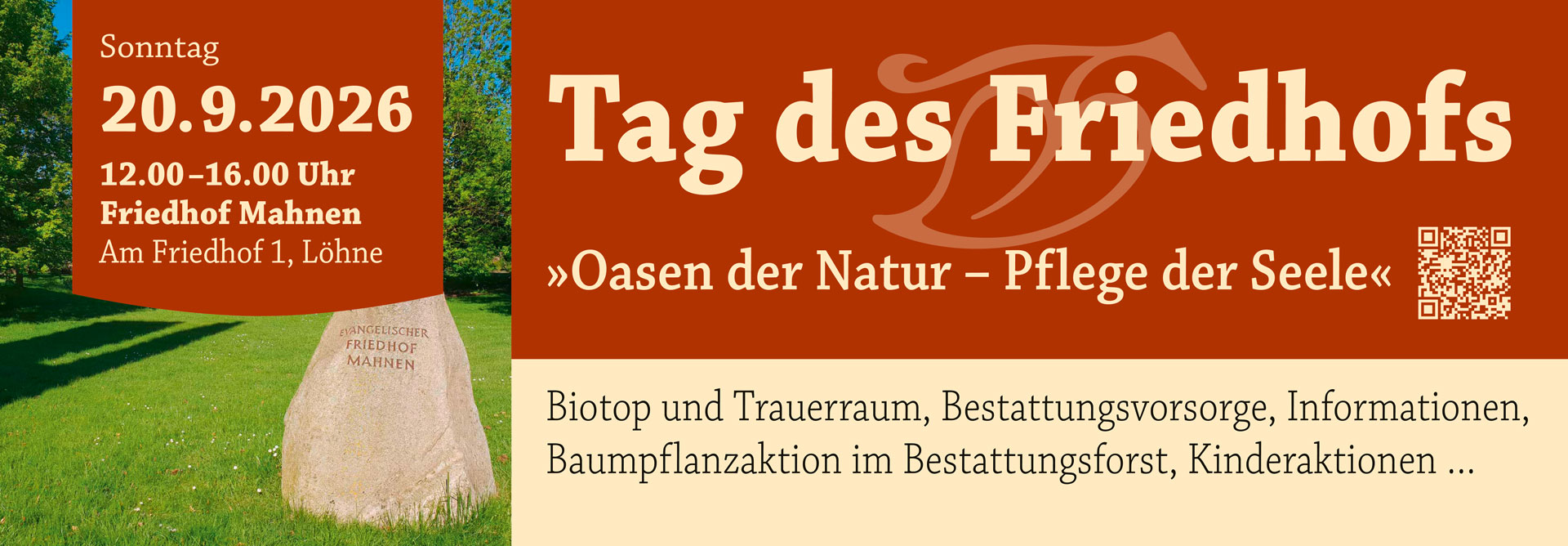 Tag des Friedhofs 20.09.2026